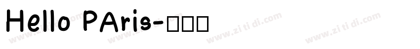 Hello PAris字体转换